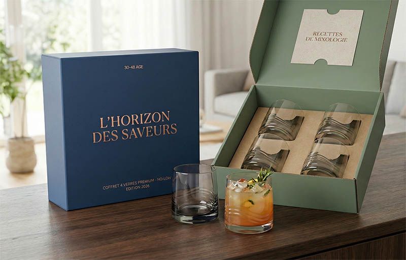 Coffrets de verres no low